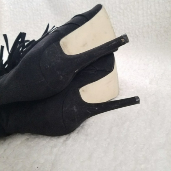 *sold*Just Fab size 10 Posey Fringe Bootie - Picture 6 of 7